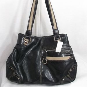 NEW $89 Black Handbag Shoulder Bag Purse Satchel